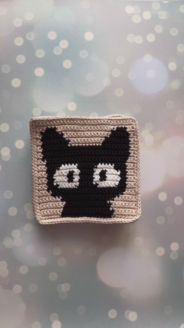 Cats Squares for--Blancket-Cardigan-Bags--Crochet Pattern