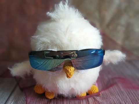 Fluffy Owly Pie Eyeglesses Holder Crochet Pattern