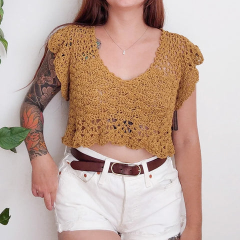 Any Size Summer Fancy Top Crochet Pattern