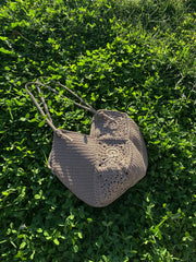Beach Granny Square Jute Bag Crochet Pattern