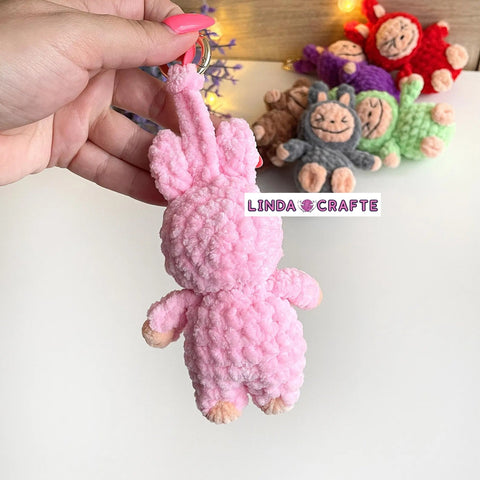 Labubu Keychain CROCHET PATTERN