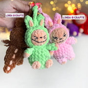 Labubu Keychain CROCHET PATTERN